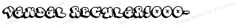 VANDAL Regular1000字体转换